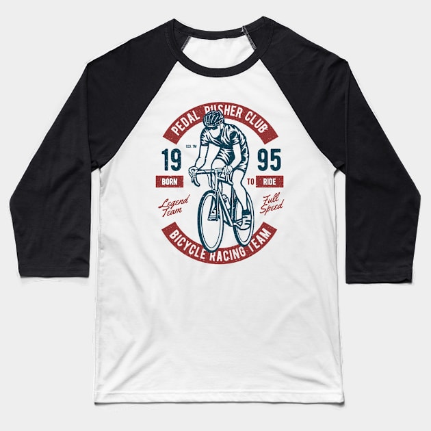 Bicycle Racing Cyclist | Racing Bicycles Baseball T-Shirt by MrWatanabe